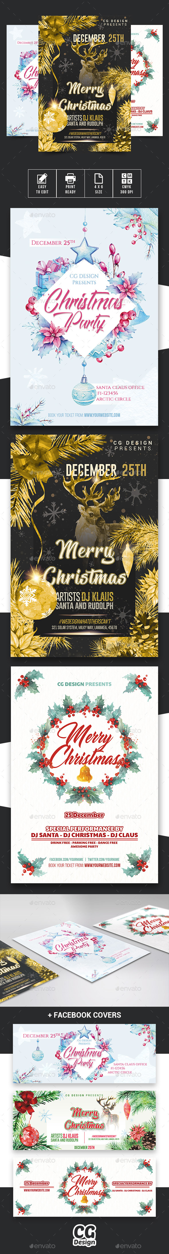 Christmas Flyers Bundle - Events Flyers