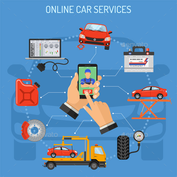 GraphicRiver Online Car Service and Maintenance Concept 21098577 GraphicRiver Online Car Service and Maintenance Concept 21098577