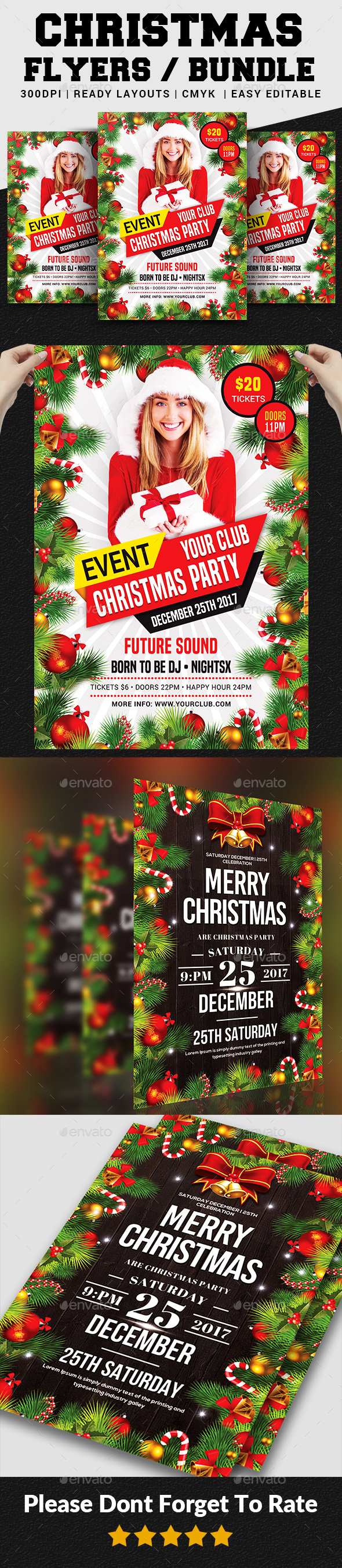 Christmas Flyers Bundle - Events Flyers