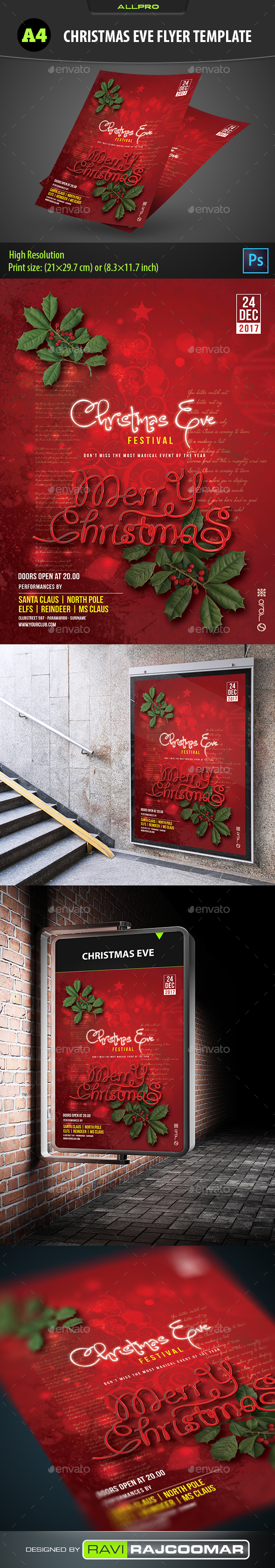 Christmas Eve Flyer Template - Holidays Events