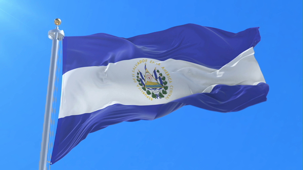 Flag of El Salvador Waving, Motion Graphics | VideoHive