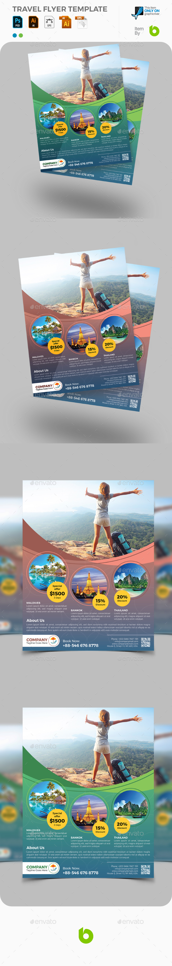 Travel Flyer Template - Calendars Stationery