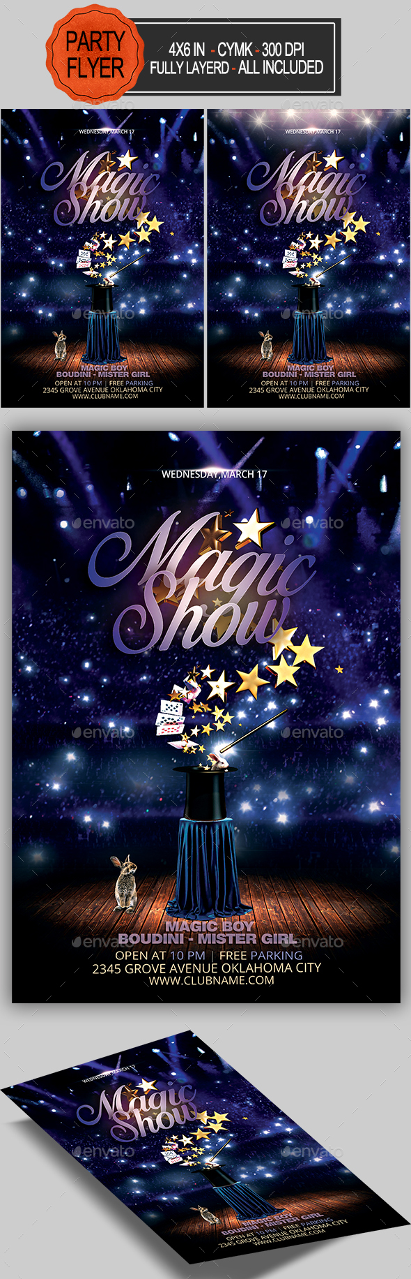 Magic Show Flyer - Concerts Events