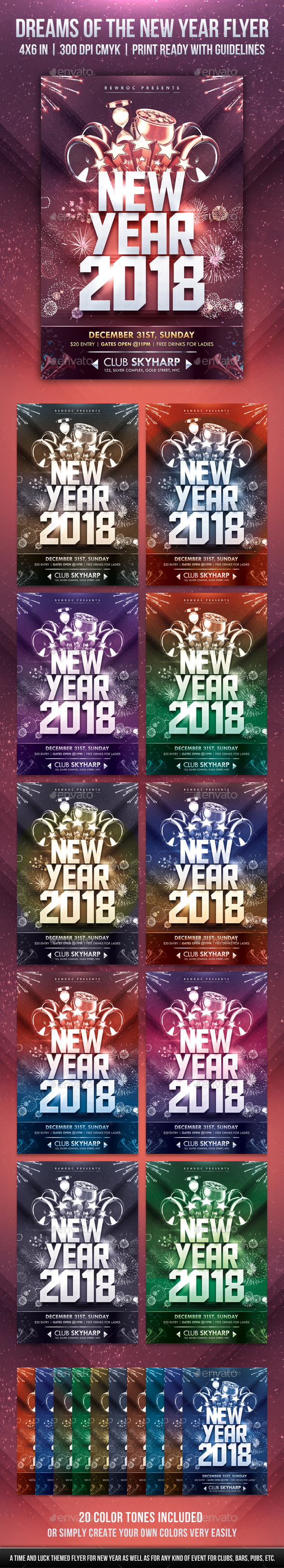 Dreams Of The New Year Flyer - Holidays Events