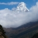 The Movement of Clouds Over the Mountain Ama Dablam - VideoHive Item for Sale