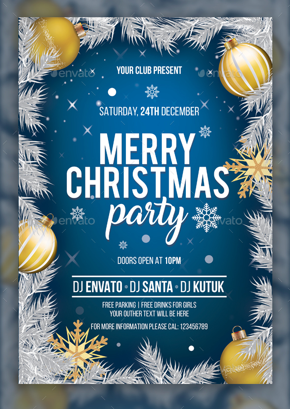 Christmas Party flyer - Clubs & Parties Events