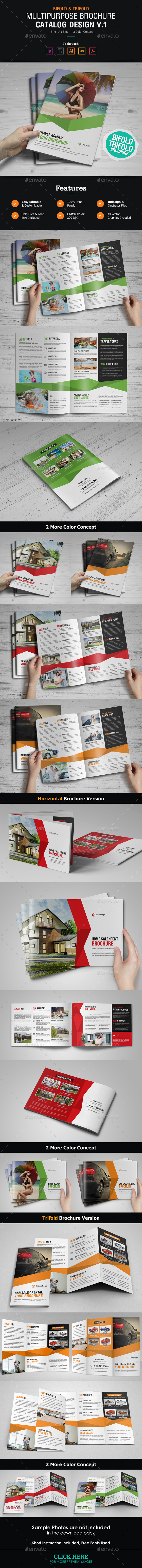 Multipurpose Brochure Catalog Design - Corporate Brochures