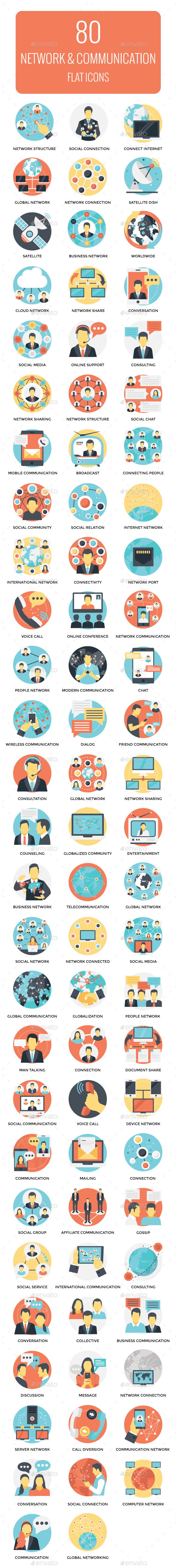 80 Networking and Communication Icon - Icons