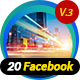 20 Multipurpose Facebook Timeline Covers V3 - AR, Web Elements ...