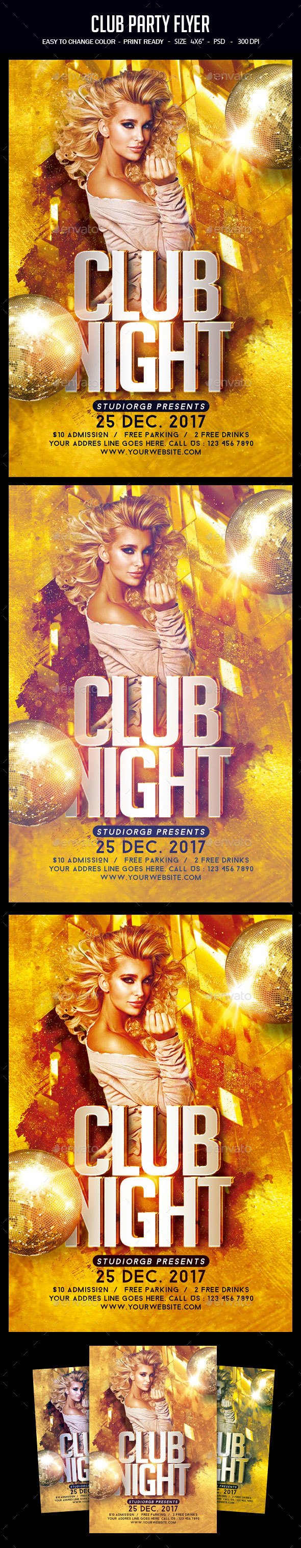 Club Party Flyer - Clubs & Parties Events