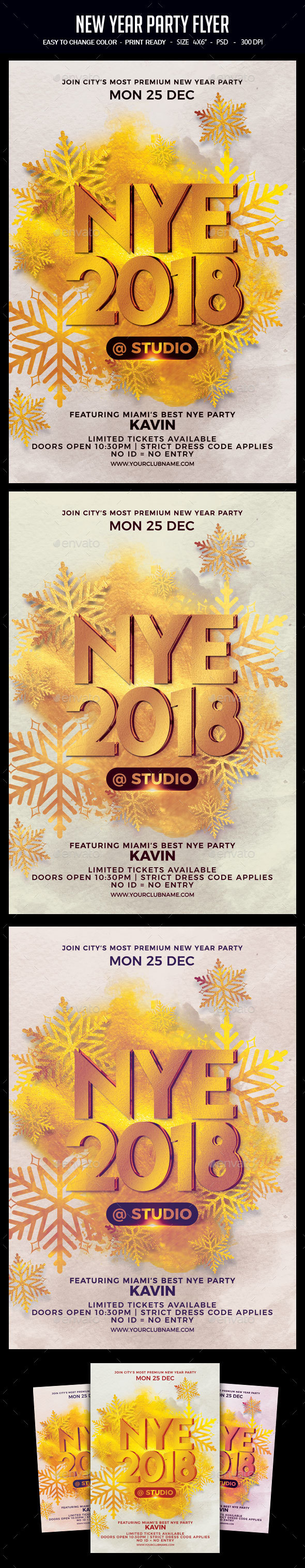 New Year Party Flyer - Clubs & Parties Events