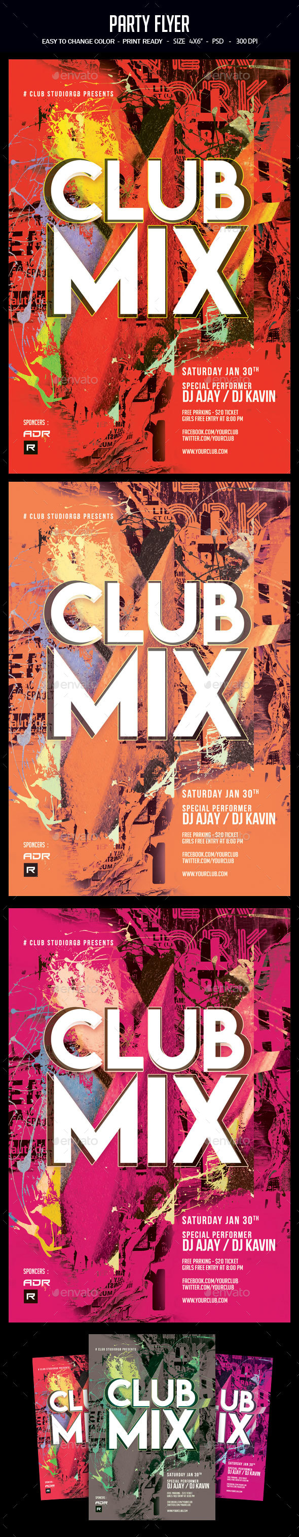 Party Flyer - Clubs & Parties Events