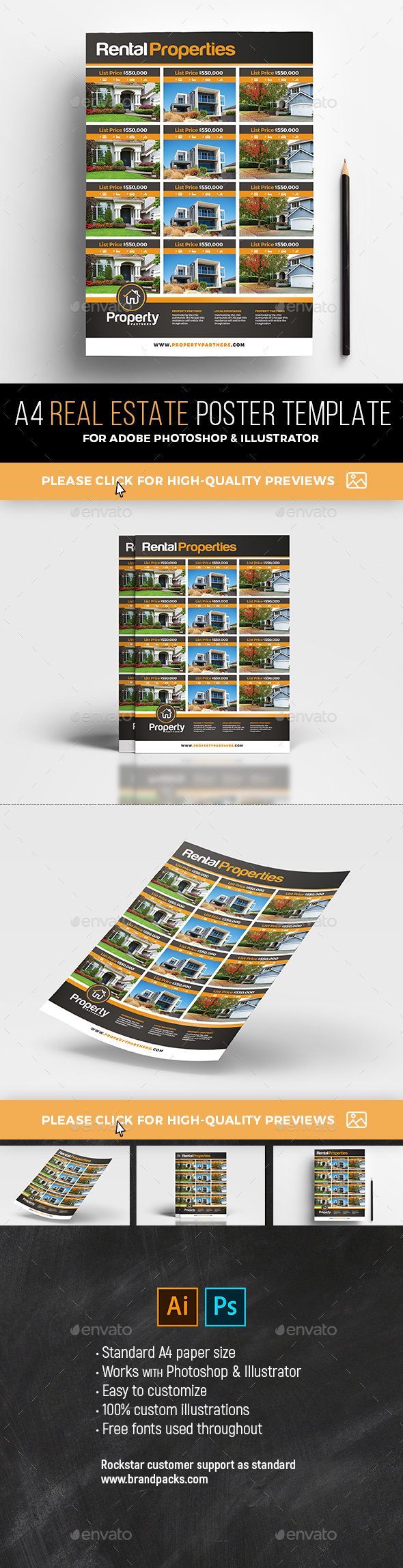 GraphicRiver Real Estate Poster Property Listing Sheet 21100972