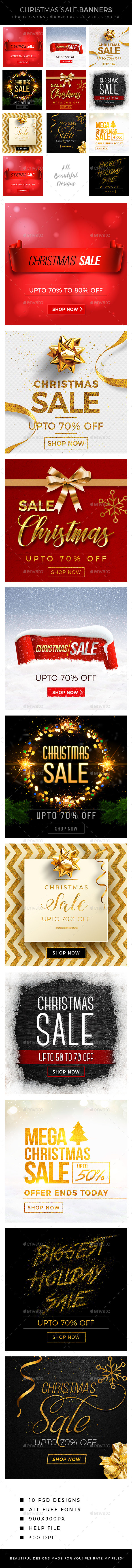 Christmas Banners - Banners & Ads Web Elements