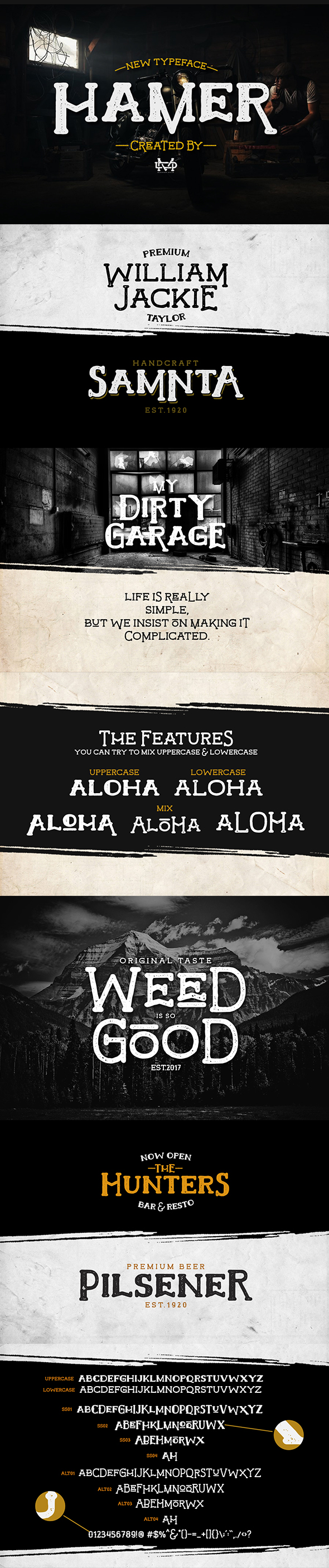 Hamer Typeface - Decorative Fonts