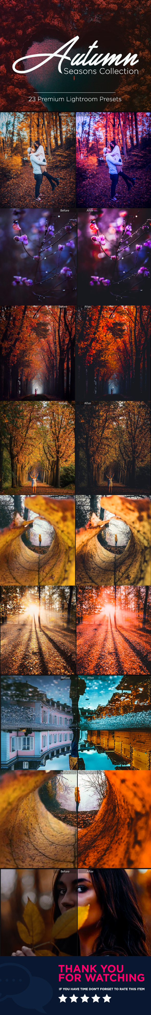 23 Premium Autumn Season Lightroom Presets - Portrait Lightroom Presets