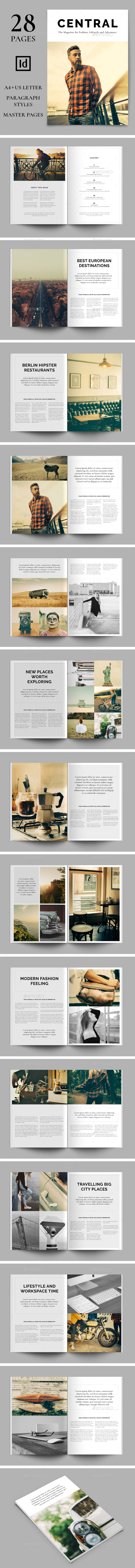 Central | The Magazine for Fashion, Lifestyle and Adventure - Magazines Print Templates