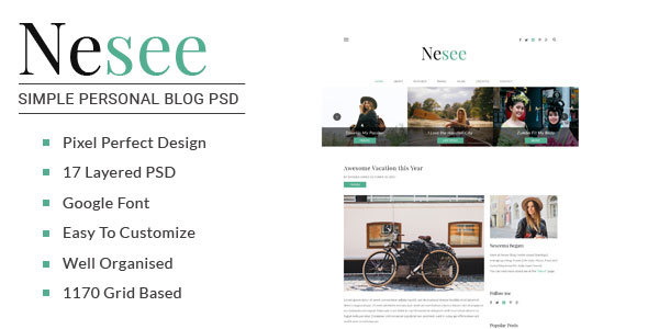 Nesee - Blog - ThemeForest 21021601
