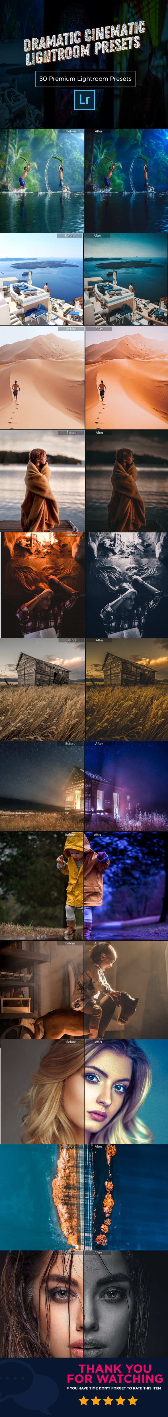 30 Dramatic Cinematic Lightroom Presets - Cinematic Lightroom Presets