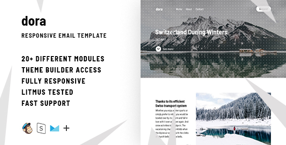 ThemeForest Dora Responsive Email & StampReady Builder 21103339 ThemeForest Dora Responsive Email & StampReady Builder 21103339