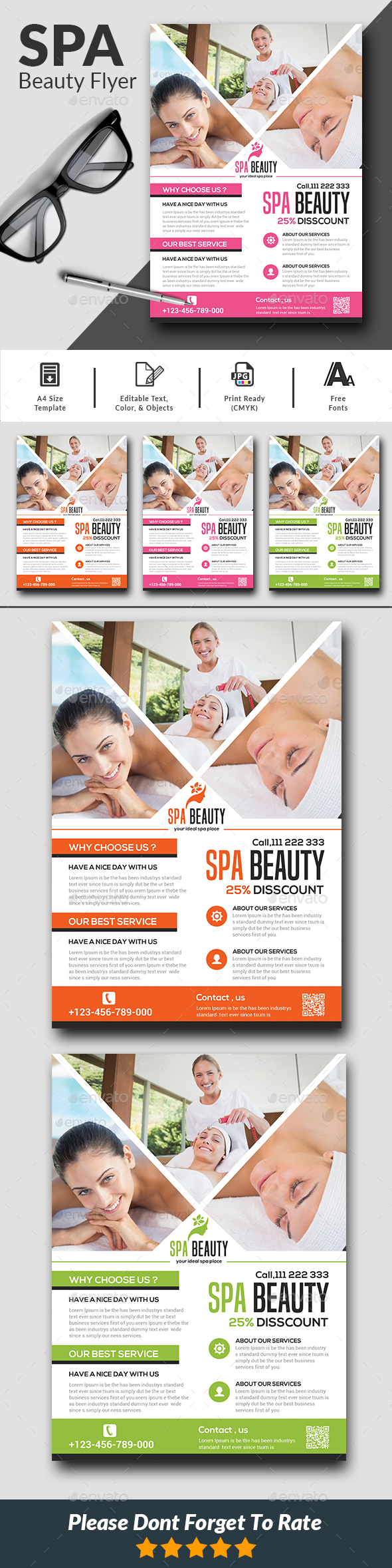 Beauty Salon Spa - Flyer - Corporate Flyers
