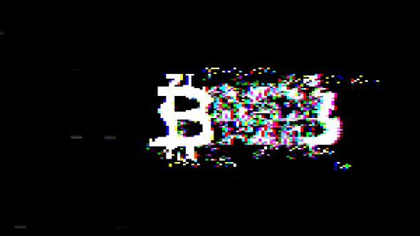 Bitcoin Glitch Logo