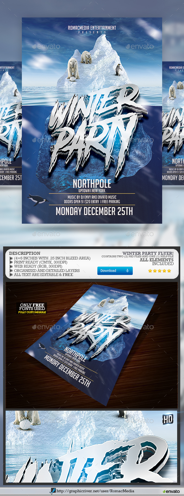 Winter Flyer - Clubs & Parties Events