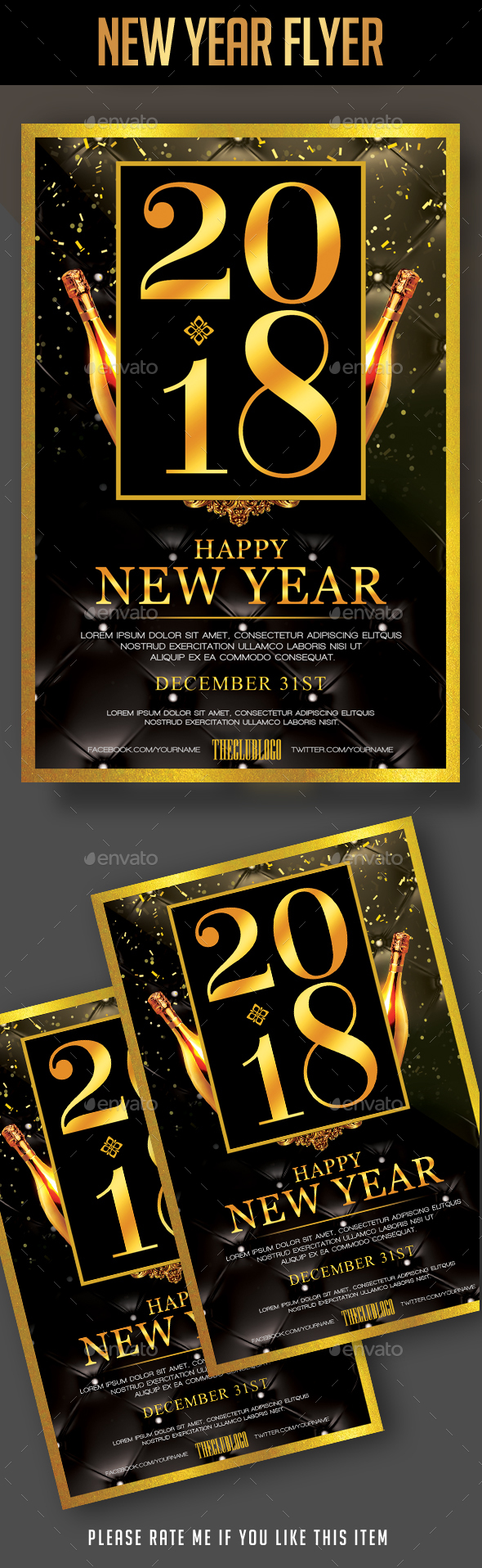 New Year Flyer - Clubs & Parties Events