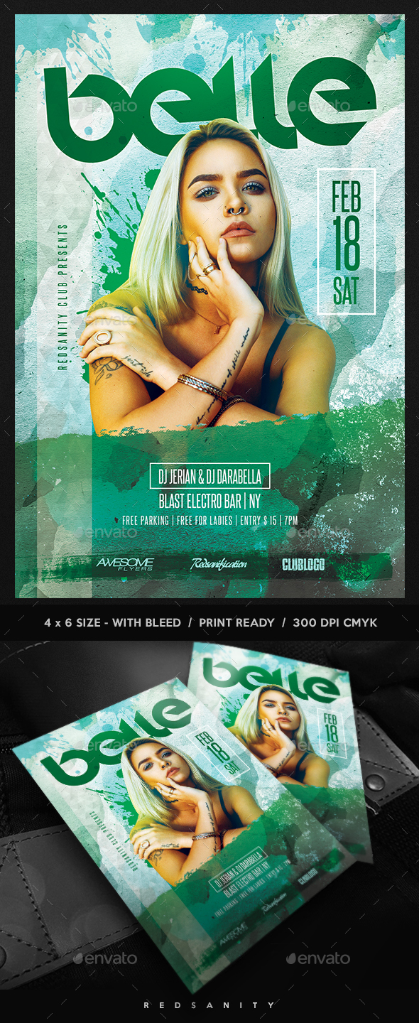 Guest DJ / Artist Flyer - Clubs & Parties Events