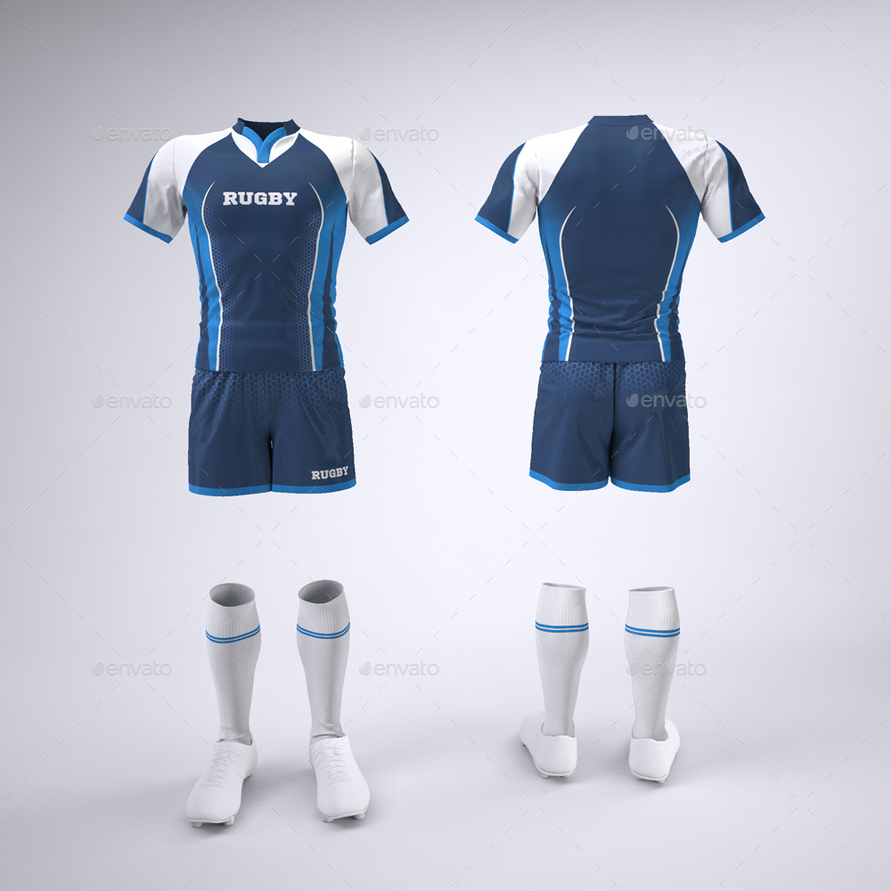 Download Rugby Team Kit Uniform Mock-Up by Sanchi477 | GraphicRiver