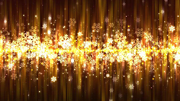 Dark Gold Christmas Snowflakes