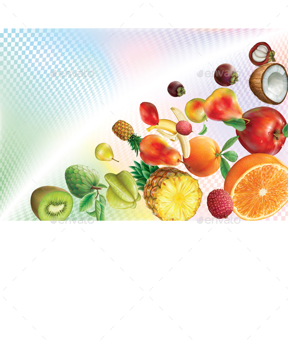 GraphicRiver Fruits on a Transparent Volumetric Background 21107964 GraphicRiver Fruits on a Transparent Volumetric Background 21107964