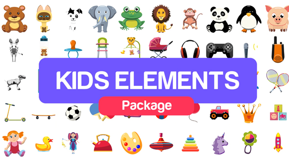 Videohive Kids Elements Package 21108015 - Free After Effects Project Files