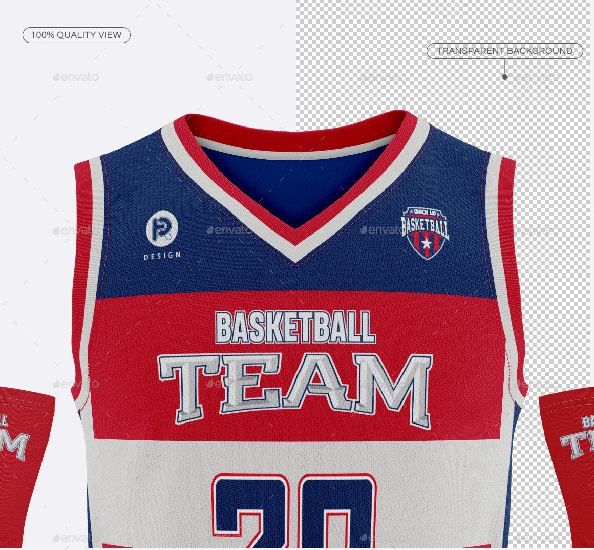 Download Download Womens Full Basketball Kit With V-Neck Jersey Mockup Half Side View Background ...