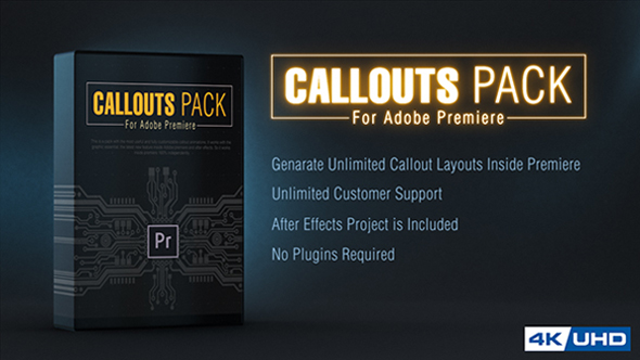 Videohive Callout Line Pack For Premiere 21108932 - Free After Effects Project Files
