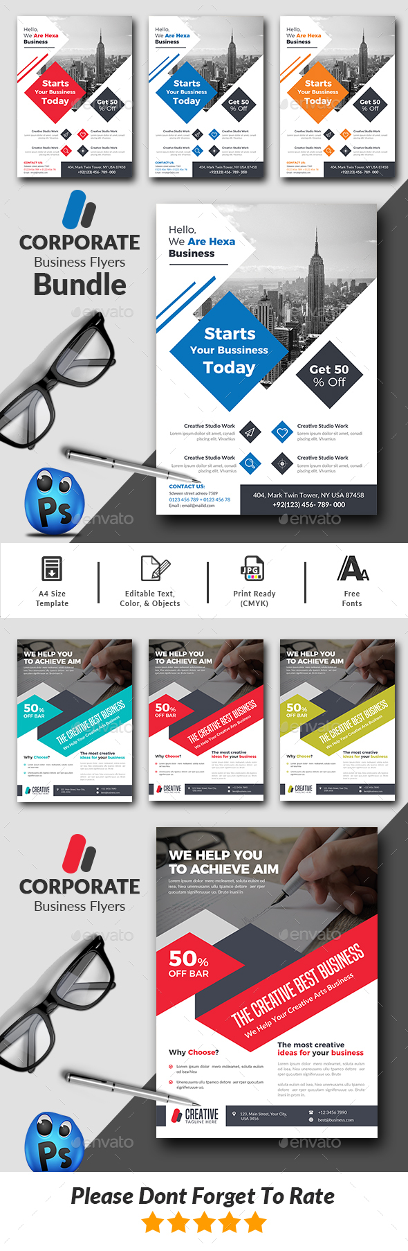 Corporate Business Flyers Bundle - Corporate Flyers