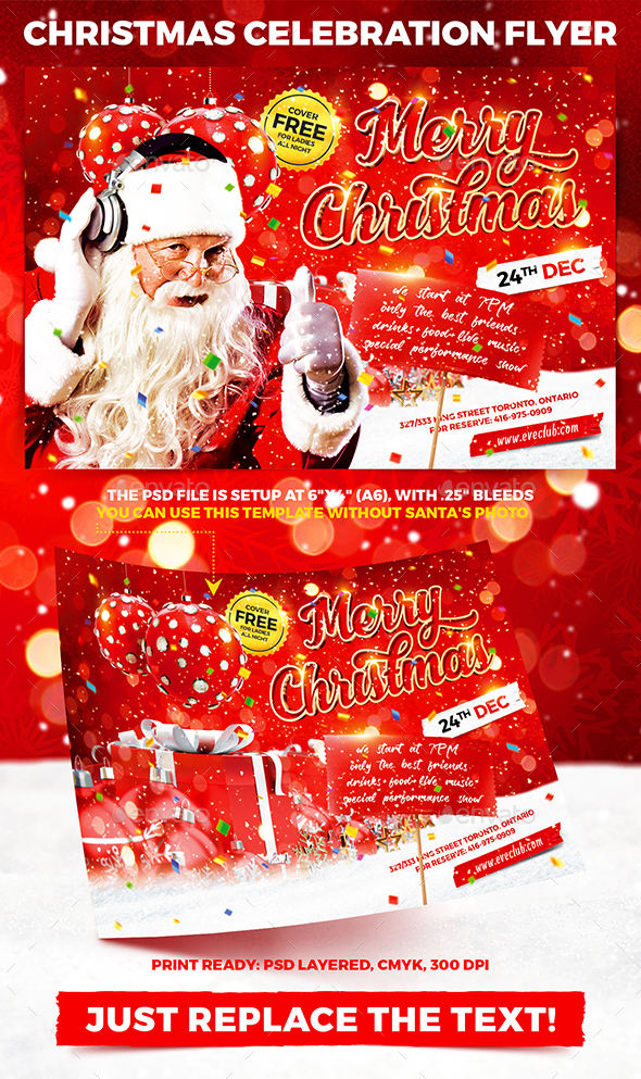 Christmas Celebration Party Flyer vol.2 - Holidays Events