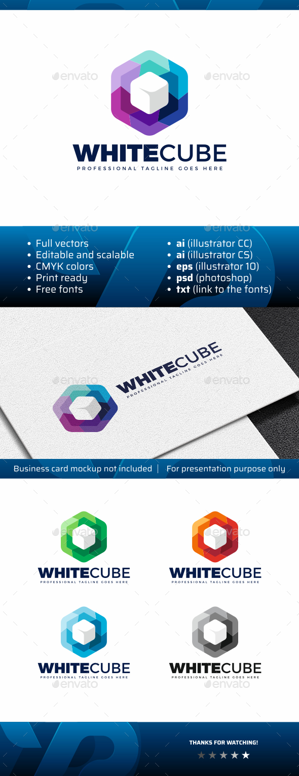 White Cube Logo - Symbols Logo Templates