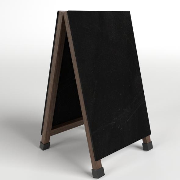 Chalkboard Street Sign - 3DOcean Item for Sale