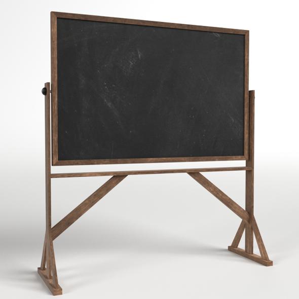 Reversible Freestanding Chalkboard - 3DOcean Item for Sale