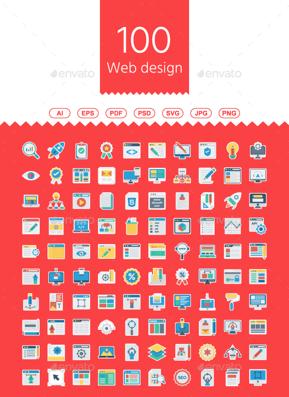 GraphicRiver 100 Web Design & Programming Sticker Icons 21110287 GraphicRiver 100 Web Design & Programming Sticker Icons 21110287