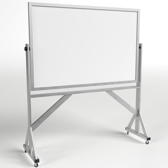 Reversible Freestanding Whiteboard - 3DOcean Item for Sale