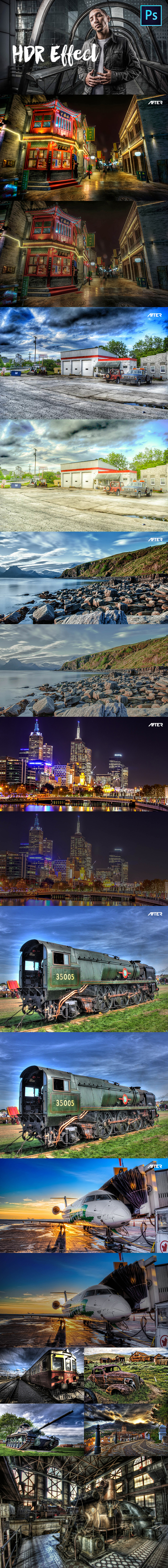 HDR Photoshop Actions - Photo Effects Actions