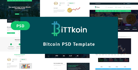 biTTkoin- Bitcoins PSD - ThemeForest 21110528