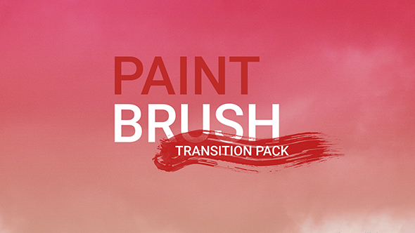 Paint Brush Transitions Pack/ Colorful Mood/ Stylish Visualization/ Watercolor Drawing/ Paper Effect