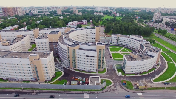 Clinical Infectious Diseases Hospital Botkin in the City of Saint-Petrsburg. Aerial View alt