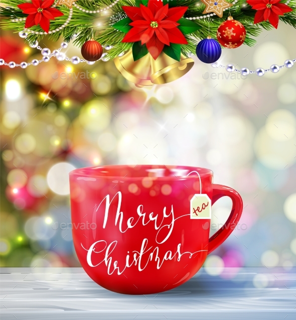 GraphicRiver Background with Christmas Tea 21111158 GraphicRiver Background with Christmas Tea 21111158