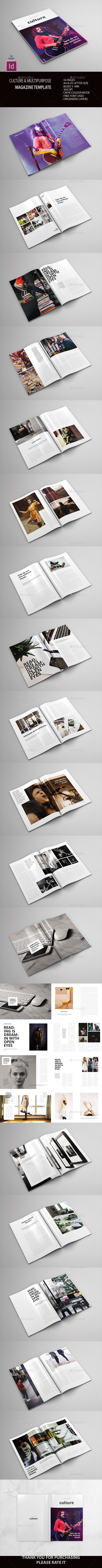 Culture & Multipurpose Magz - Magazines Print Templates