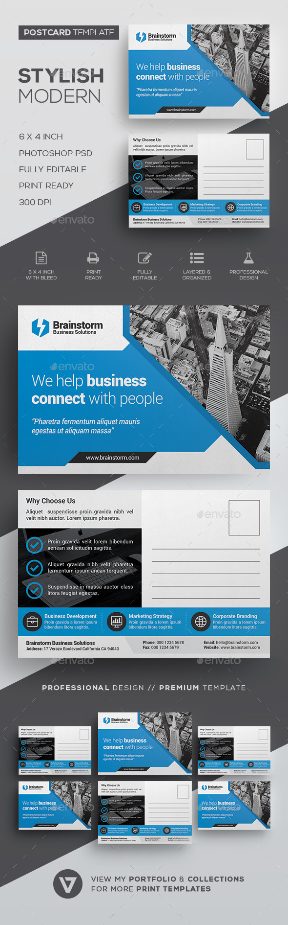 Postcard Template - Cards & Invites Print Templates