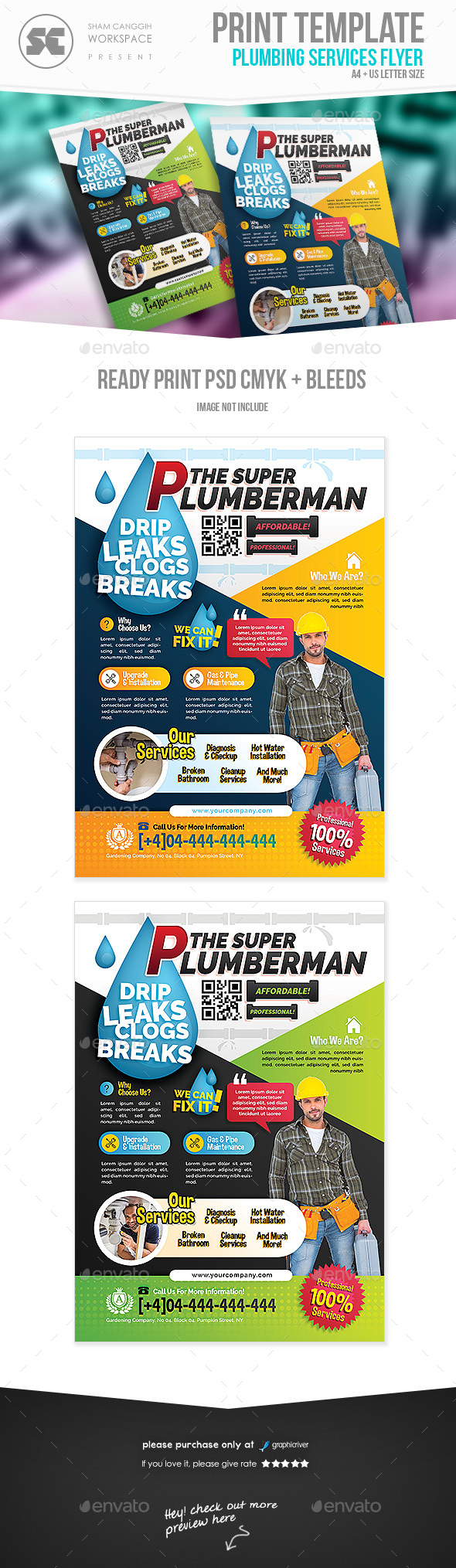 GraphicRiver Plumbing Service Flyer 21112304 GraphicRiver Plumbing Service Flyer 21112304